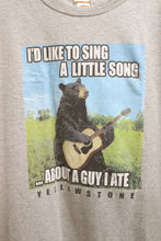 Load image into Gallery viewer, The Duck Co. - &quot;I&#39;d like to sing a little song about a guy I ate&quot; Yellowstone - Gray Heathered T-Shirt - Size XL
