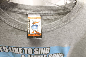 The Duck Co. - "I'd like to sing a little song about a guy I ate" Yellowstone - Gray Heathered T-Shirt - Size XL