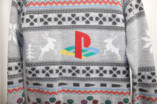 Load image into Gallery viewer, Numbskull - Holiday / Ugly Christmas -  Sony Playstation, Heathered Gray, Holiday Pullover Sweater - Size S