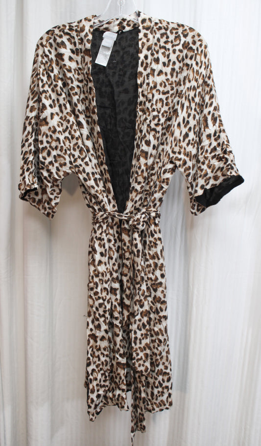 Chico's - Leopard Print Kimono Duster - Size S/M