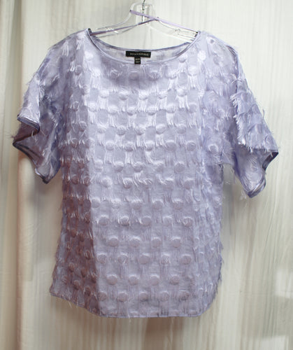 Banana Republic -Unique  Lavender Eyelash Polka Dot texture  Top - Size M