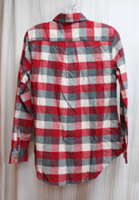 Load image into Gallery viewer, Weatherproof Vintage (Brand) - Red, Gray &amp; white - Flannel Button Up Shirt - Size S (w/ TAGS)