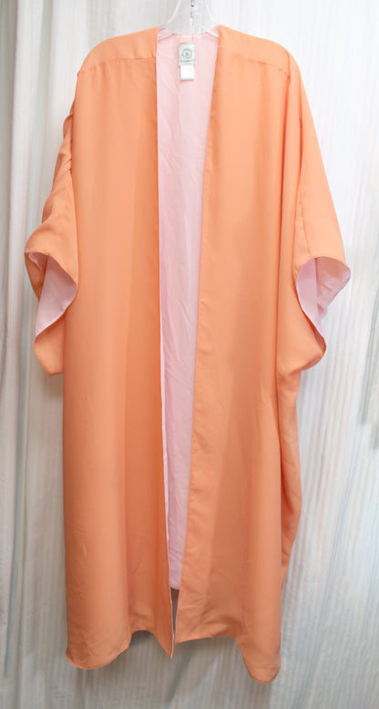Hutton Wilkinson - Pink / Orange Sherbet  Reversible Kimono Duster - One Size