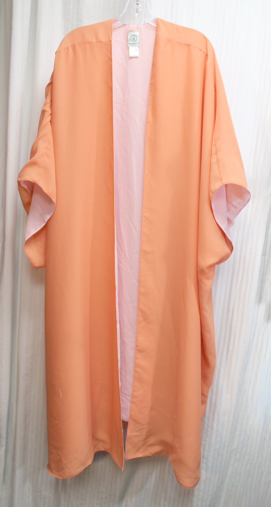 Hutton Wilkinson - Pink / Orange Sherbet  Reversible Kimono Duster - One Size