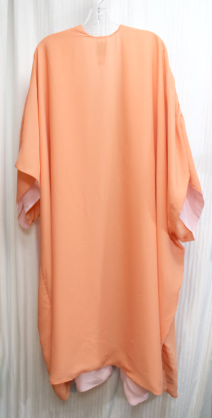 Hutton Wilkinson - Pink / Orange Sherbet  Reversible Kimono Duster - One Size