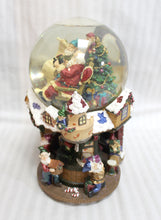 Load image into Gallery viewer, Kirkland Santa&#39;s Workshop - Musical Waterglobe w/ Revolving Base #460457 (w/ Box)
