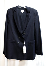 Load image into Gallery viewer, Armani Collezione - Double Breasted Wool Midnight Blue Blazer Jacket- size 10 w/ Tags