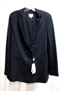Armani Collezione - Double Breasted Wool Midnight Blue Blazer Jacket- size 10 w/ Tags