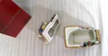Load image into Gallery viewer, Vintage 2003 Fitz and Floyd - Teddy&#39;s Christmas Lidded Box, Toys &amp; Sleigh, Ceramic Lidded Candy/Trinket Dish (w/ Box)