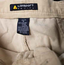 Load image into Gallery viewer, Vintage 80&#39;s - Lizsport Petite, Sand Beige Corduroy Pants - Size 6 PETITE (Vintage)