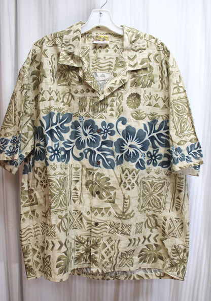 Men's Winnie Fashion (Hawaii) - Polynesian Print Hawaiian Shirt - Size 2XL