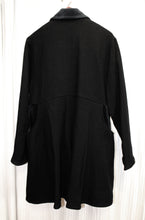 Load image into Gallery viewer, Flax by Jeanne Engelhart - Black Wool Swing Coat - Size S