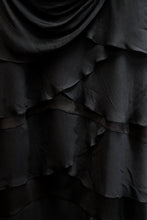Load image into Gallery viewer, Tadashi Petite - Black Sleeveless Tiered Ruffle Special Occasion Dress - Size 12 (PETITE)