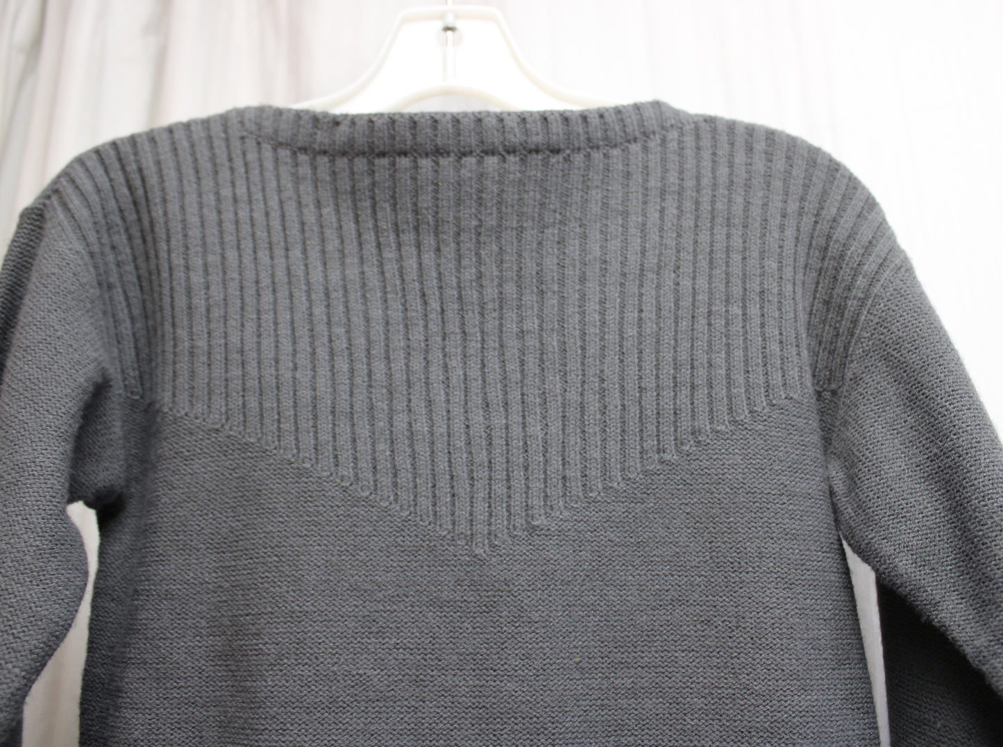 Vintage - Albee - Unique Ribbed Knit Detailing Pullover Sweater w/ Front Pockets - Size M