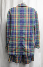 Load image into Gallery viewer, Vintage LizSport - 2PC Cotton Plaid Oversized Blazer &amp; Matching Shorts - Size 6 (Vintage - See Measurements)