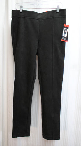 Andrew Marc - Black Stretch Micro Suede Pullover Pants - Size M (w/ Tags)
