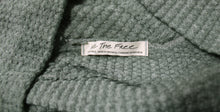 Load image into Gallery viewer, We the Free (Free People) = Oversized, Wide Neck, Ribbed Waffle Weave, Dolman Sleeve Pullover w/ Kangaroo Pocket Sweater - Size S