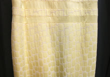 Load image into Gallery viewer, Vintage - David Josef - Yellow Satin &amp; Unique Textured Dress - Size M