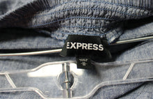 Load image into Gallery viewer, Express - Linen Blend, Elastic Back Waist, Cascading Ruffle Faux Wrap Maxi Skirt - Size M