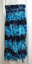 Load image into Gallery viewer, Solitaire - Blue Tie Dye Semi Sheer Flowy Skirt - Size M