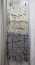 Load image into Gallery viewer, Tempo Paris - Gradient to Gray, Raw Hem Layered Ruffle Maxi Skirt - Size S
