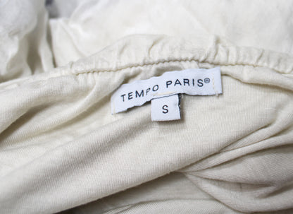 Tempo Paris - Gradient to Gray, Raw Hem Layered Ruffle Maxi Skirt - Size S