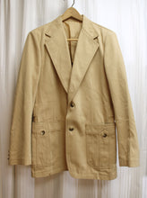 Load image into Gallery viewer, Men&#39;s Vintage 70&#39;s - Lee -  Tan Micro Suede Cotton Blazer - Size: 40 R