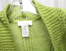 Load image into Gallery viewer, Chico&#39;s - Green Synthetic/Wool/Mohair Blend Cardigan Sweater - Size 0 (Small/8)