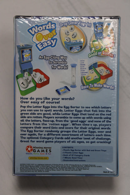 'Words Over Easy' Word Scramble Game