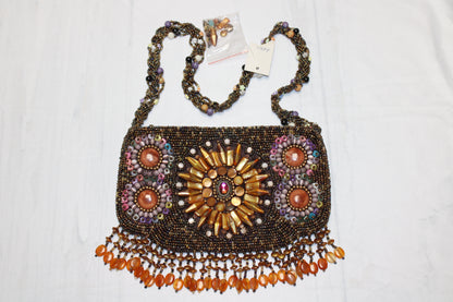 Beaded Sunburst Purse