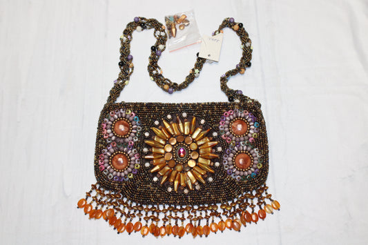 Beaded Sunburst Purse