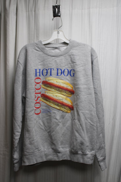 "Costco Hotdog" Graphic Crew Neck Sweatshirt