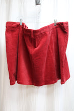 Load image into Gallery viewer, Disney/Pixar - Turning Red Embroidered Snap Front Corduroy Mini Skirt w/ Front Flap Pockets - Size 3X (See Measurements 56&quot; Waist)