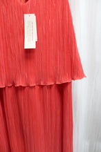 Load image into Gallery viewer, Banana Republic - Bright Coral Micro-pleated Layered Sleeveless Dress - Size: XS PETITE w/ Tags
