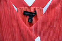 Load image into Gallery viewer, Banana Republic - Bright Coral Micro-pleated Layered Sleeveless Dress - Size: XS PETITE w/ Tags