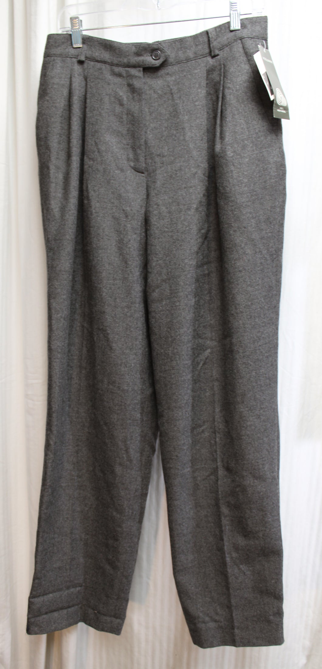 Vintage - Jennifer Moore - Gray 100% Wool Trousers - Size 14 (Vintage 30