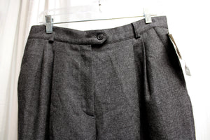 Vintage - Jennifer Moore - Gray 100% Wool Trousers - Size 14 (Vintage 30" Waist)
