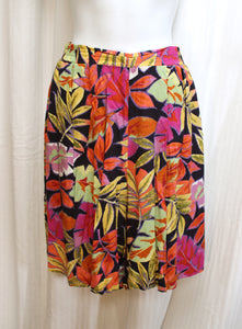 Vintage - Gina Peters - 2 PC Tropical Shirt & Flowy Shorts Set - Size M