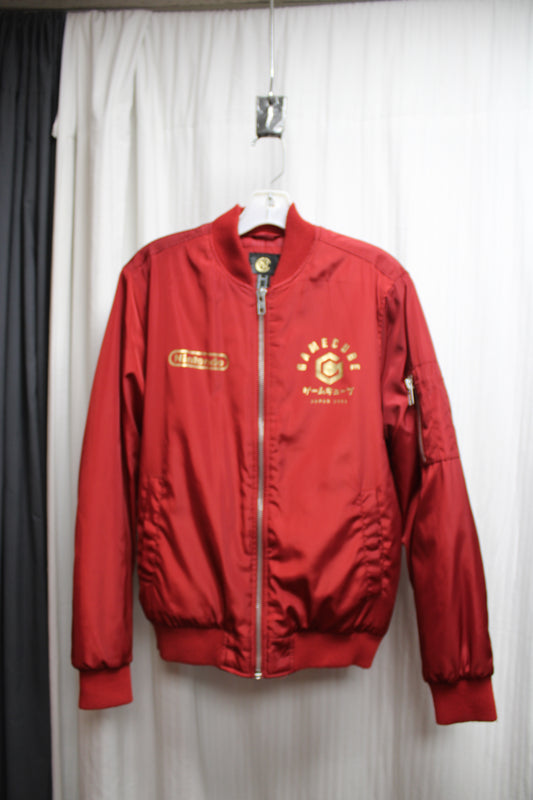 Burgundy "GAMECUBE 2001" Bomber Jacket