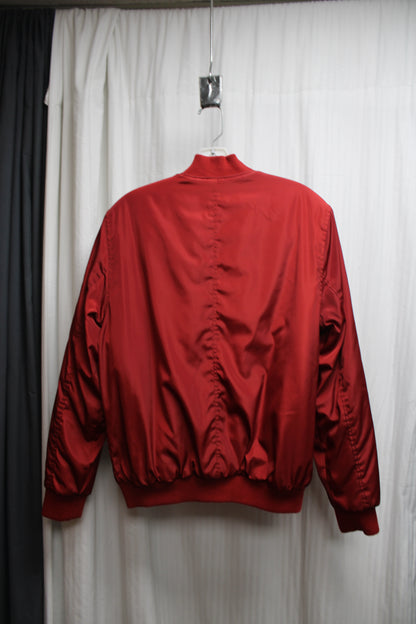 Burgundy "GAMECUBE 2001" Bomber Jacket