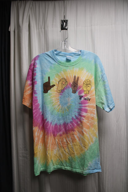 "LOVE" Tie-Dye Graphic T-Shirt