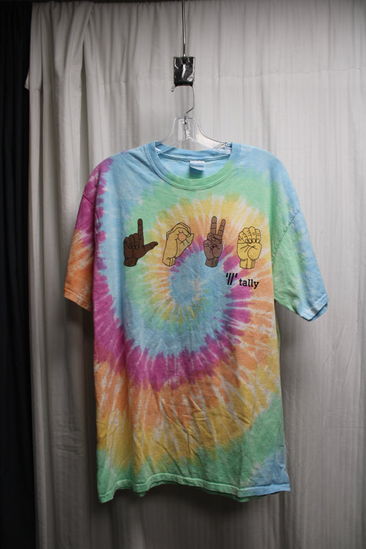 "LOVE" Tie-Dye Graphic T-Shirt