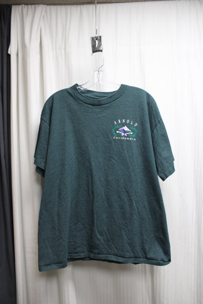 "Arnold California" Striped Graphic T-Shirt