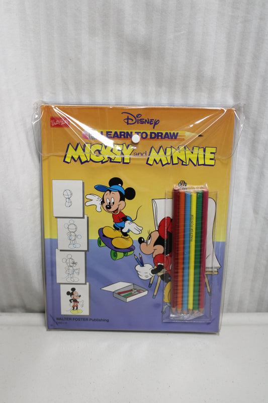 Learn to draw Mickey & Minnie, Goofy & Pluto