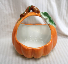Load image into Gallery viewer, By Ganz - Ceramic Pumpkin Basket - 9.25h&quot; x 10w&quot;