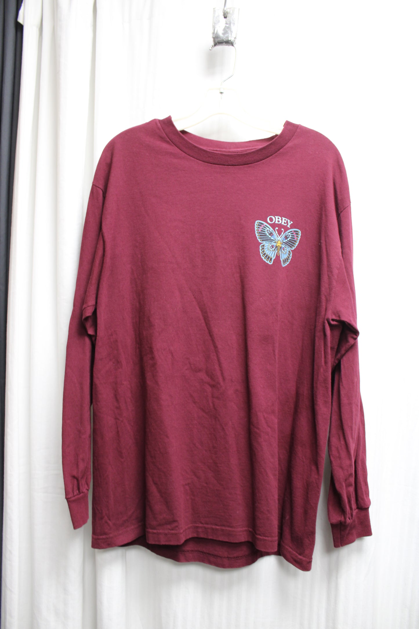 OBEY Butterfly Graphic Long Sleeve T-Shirt