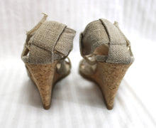 Load image into Gallery viewer, KariAng (Japan) Cork Wedge, Woven Wrap Sandal - Size 23 (US 6/6.5)