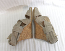 Load image into Gallery viewer, KariAng (Japan) Cork Wedge, Woven Wrap Sandal - Size 23 (US 6/6.5)