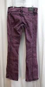 BDG (Urban Outfitters) - Purple Acid Wash Boot Cut Lowrise Stretch Jeans - Size 28