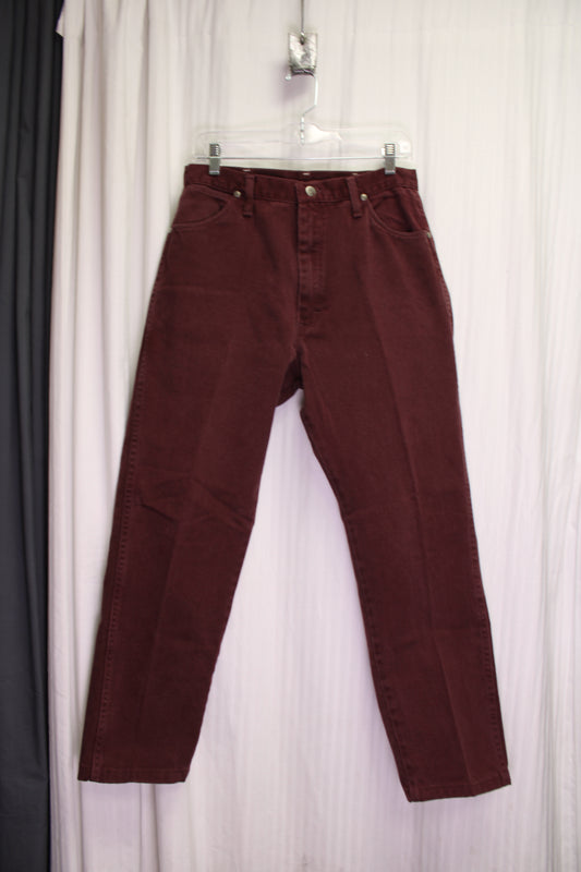 Wrangler - Vintage High-Rise Burgundy Denim Jeans
